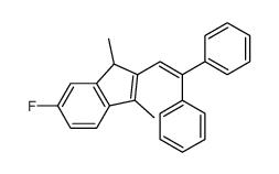 2-(2,2-diphenylethenyl)-6-fluoro-1,3-dimethyl-1H-indene结构式