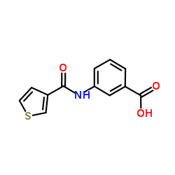 3-[(3-Thienylcarbonyl)amino]benzoic acid结构式