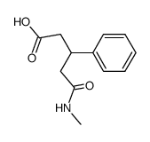 5-N-Methyl-3-phenylglutaramic acid结构式