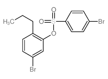 Benzenesulfonic acid,4-bromo-, 5-bromo-2-propylphenyl ester structure