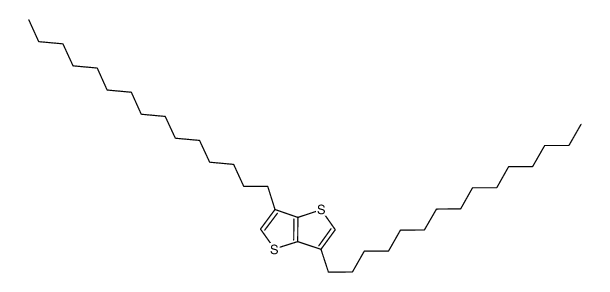 3,6-dipentadecylthieno[3,2-b]thiophene结构式