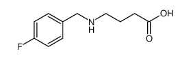 Butanoic acid, 4-[[(4-fluorophenyl)methyl]amino] Structure