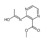 3-Acetamidopyrazinecarboxylic acid methyl ester结构式