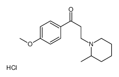 1-(4-methoxyphenyl)-3-(2-methylpiperidin-1-yl)propan-1-one,hydrochloride Structure