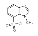 1-methylindole-7-sulfonyl chloride structure