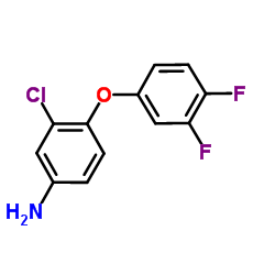 3-Chloro-4-(3,4-difluorophenoxy)aniline结构式