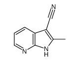2-甲基-1H-吡咯并[2,3-b]吡啶-3-甲腈结构式