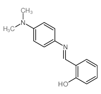 Phenol,2-[[[4-(dimethylamino)phenyl]imino]- methyl]- structure