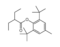 (2,6-ditert-butyl-4-methylphenyl) 2-ethylbutanoate结构式