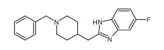 5-fluoro-2-[[1-(phenylmethyl)-4-piperidinyl]methyl]-1H-benzimidazole Structure