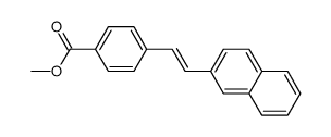 methyl 4-[(E)-2-(2-naphthyl)ethenyl]benzoate结构式