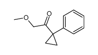 2-methoxy-1-(1-phenyl-cyclopropyl)-ethanone Structure