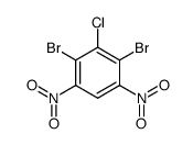 2,4-dibromo-3-chloro-1,5-dinitro-benzene结构式