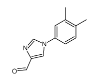 1-(3,4-dimethyl-phenyl)-1H-imidazole-4-carbaldehyde结构式