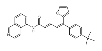 (2E,4Z)-5-(4-tert-Butylphenyl)-5-(furan-2-yl)-N-(isoquinolin-5-yl)-2,4-pentadienamide Structure