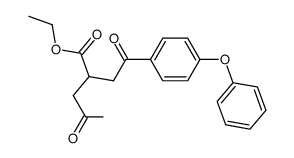 ethyl 2-acetonyl-3-(4-phenoxybenzoyl)propionate结构式