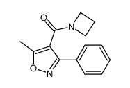 4-(Azetidin-1-ylcarbonyl)-5-methyl-3-phenylisoxazole结构式