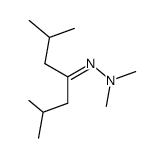 2,6-dimethyl-heptan-4-one-dimethylhydrazone Structure