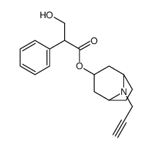 (8-prop-2-ynyl-8-azabicyclo[3.2.1]octan-3-yl) 3-hydroxy-2-phenylpropanoate结构式