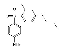 4-(4-aminophenyl)sulfonyl-3-methyl-N-propyl-aniline结构式