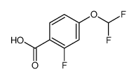 4-(Difluoromethoxy)-2-fluorobenzoic acid Structure