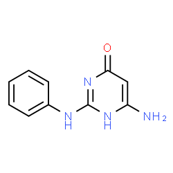 6-Amino-2-anilinopyrimidin-4(3H)-one Structure