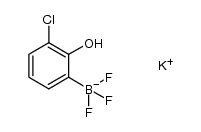 potassium (3-chloro-2-hydroxyphenyl)trifluoroborate结构式