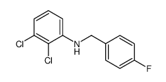 2,3-Dichloro-N-(4-fluorobenzyl)aniline结构式