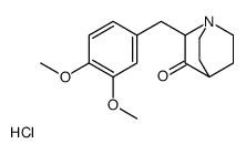 2-[(3,4-dimethoxyphenyl)methyl]-1-azoniabicyclo[2.2.2]octan-3-one,chloride结构式