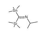 N-((trimethylsilyl)(trimethylstannyl)methylene)propan-2-amine结构式