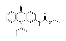 2-Carbethoxyamino-5-oxo-10-acryloylphenothiazine Structure