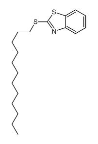 2-dodecylsulfanyl-1,3-benzothiazole结构式