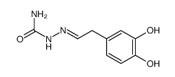 Acetaldehyde, (3,4-dihydroxyphenyl)-, semicarbazone (6CI)结构式
