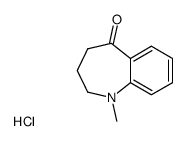 1-methyl-1,2,3,4-tetrahydro-benz[b]azepin-5-one, hydrochloride Structure