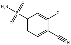 3-chloro-4-cyanobenzene-1-sulfonamide structure