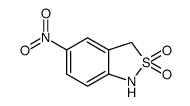 5-硝基-1,3-二氢-2,1-苯异噻唑 2,2-二氧化物结构式