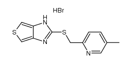 2-(((5-methylpyridin-2-yl)methyl)thio)-1H-thieno[3,4-d]imidazole hydrobromide Structure