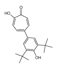 5-(3,5-di-t-butyl-4-hydroxyphenyl)tropolone结构式