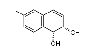 (1R,2S)-6-fluoro-1,2-dihydronaphthalene-1,2-diol结构式