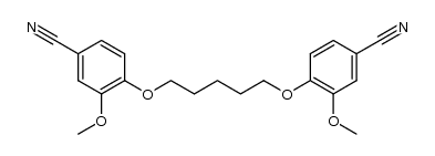 2,2'-dimethoxy-4,4'-dicyano-α,ω-diphenoxypentane Structure