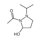 1-(5-hydroxy-2-propan-2-ylpyrazolidin-1-yl)ethanone Structure