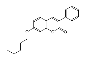 7-pentoxy-3-phenylchromen-2-one Structure