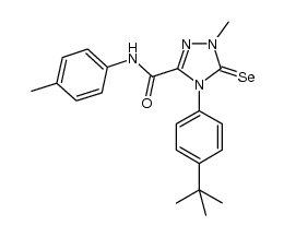 4-(4-tert-butylphenyl)-4,5-dihydro-1-methyl-5-selenoxo-N-p-tolyl-1H-1,2,4-triazole-3-carboxamide结构式