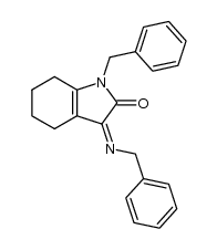 1-benzyl-3-benzylimino-1,3,4,5,6,7-hexahydro-indol-2-one结构式