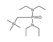 N-[diethylamino(trimethylsilylmethyl)phosphoryl]-N-ethylethanamine结构式