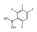 (2,4,6-trifluoro-3-methylphenyl)boronic acid结构式