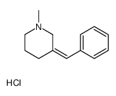 (3E)-3-benzylidene-1-methylpiperidine,hydrochloride Structure