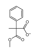 (2S)-3-methoxy-2-methyl-3-oxo-2-phenylpropanoate结构式