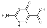 1,2,4-Triazine-6-carboxylicacid,3-amino-2,5-dihydro-5-oxo-(9CI) structure