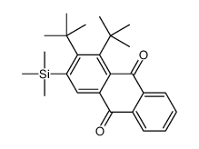 1,2-ditert-butyl-3-trimethylsilylanthracene-9,10-dione结构式